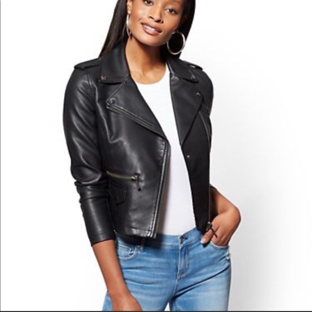 New York & Co Leather Jacket
